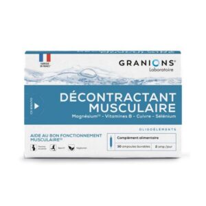 GRANIONS DECANTRACTANT MUSCULAIRE 30 AMPOULES