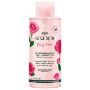 NUXE EAU MICELLAIRE APAISANTE ROSE FLORALE 3 EN 1 VISAGE ET YEUX 750 ML