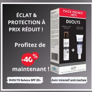 ACM DUOLYS PACK CREME SOLAIRE ANTI AGE 50 ML + SOIN INTENSIF ANTI TACHES 40 ML