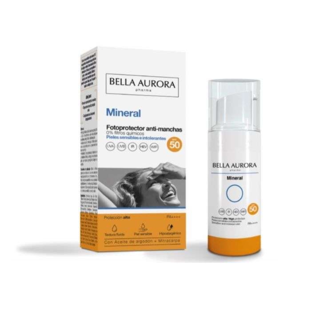 BELLA AURORA FOTOPROTECTOR ANTI TACHES MINERAL SPF50 50ML