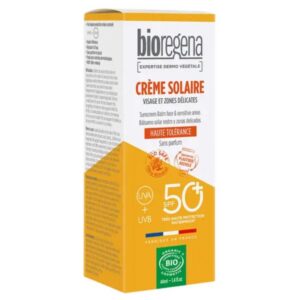 BIOREGENA CREME SOLAIRE HAUTE TOLERANCE VISAGE ET ZONE DELICATS SPF50+ 40ML