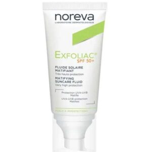 NOREVA EXFOLIAC FLUIDE SOLAIRE MATIFIANT SPF50+ 40 ML
