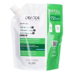 VICHY DERCOS ANTI PELLICULAIRE SHAMPOING CHEVEUX GRAS RECHARGE 390 ML