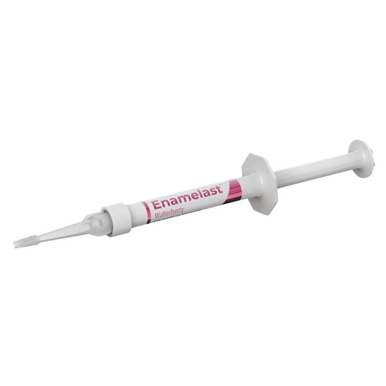 Enamelast_Fluoride_Varnish_Single-Syringe_Walterberry_Left_3D_PREVENT-HYGIENE