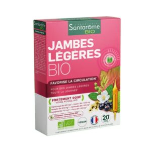Ampoules Santarome Jambes Légères Bio 20 unités
