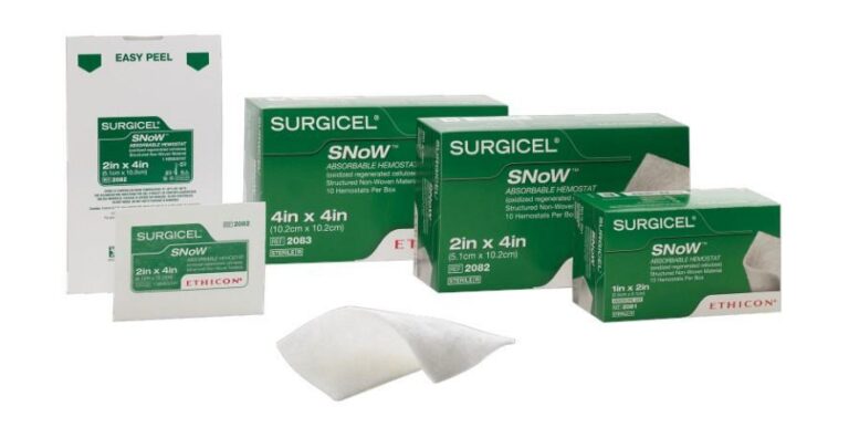 Compresse hémostatique Surgicel snow