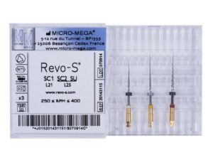 Micro-Mega - Revo-S - Plaquette de 6 Limes Endodontiques NiTi